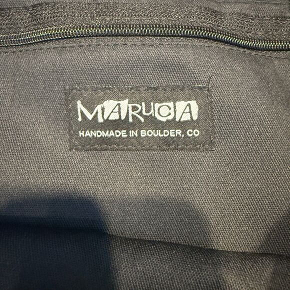 MARUCA Tapestry Crossbody Bag - Flora Red Floral Jacquard Boho Messenger - Picture 3 of 8